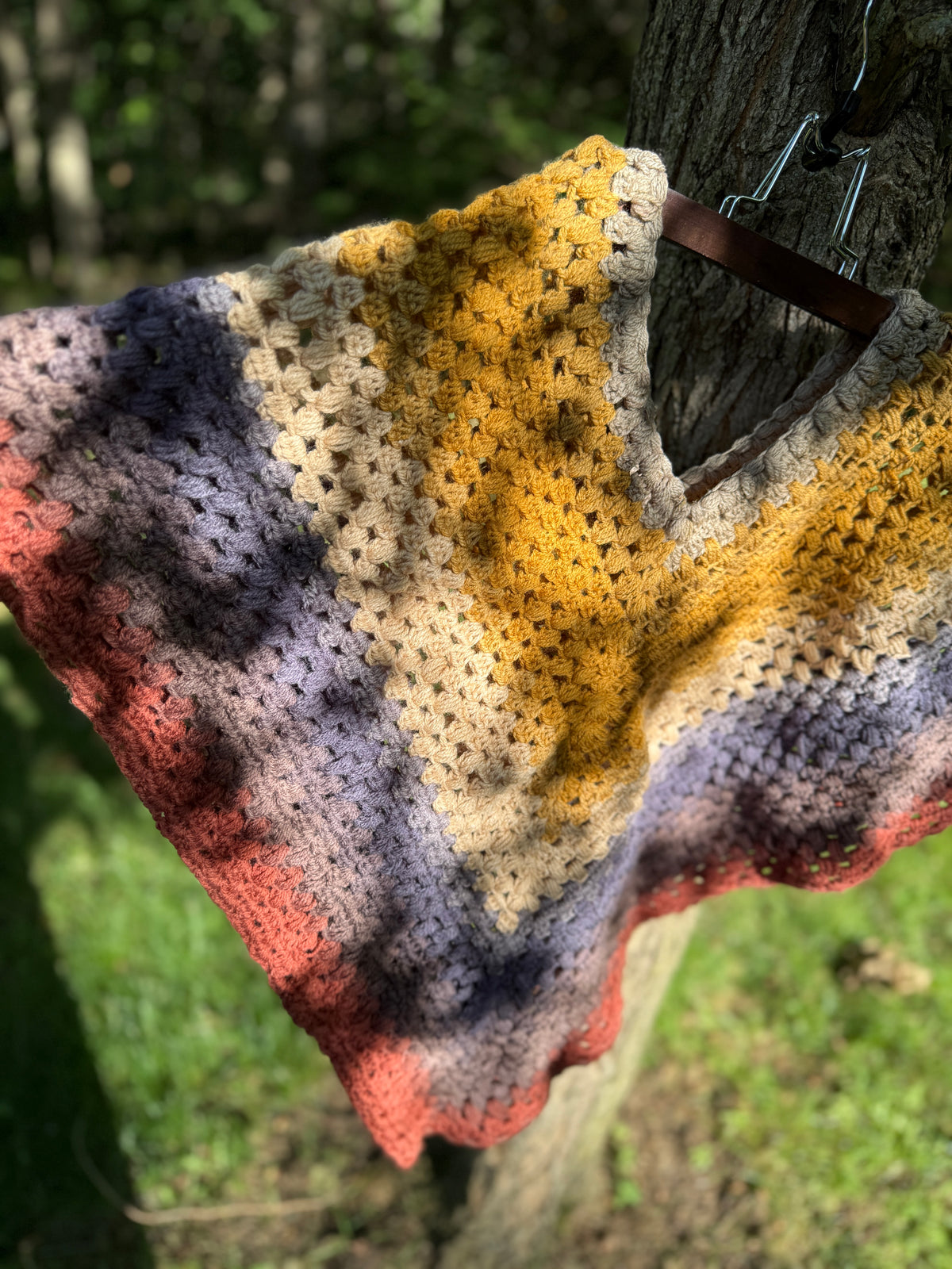 Granny Puff Poncho Pattern